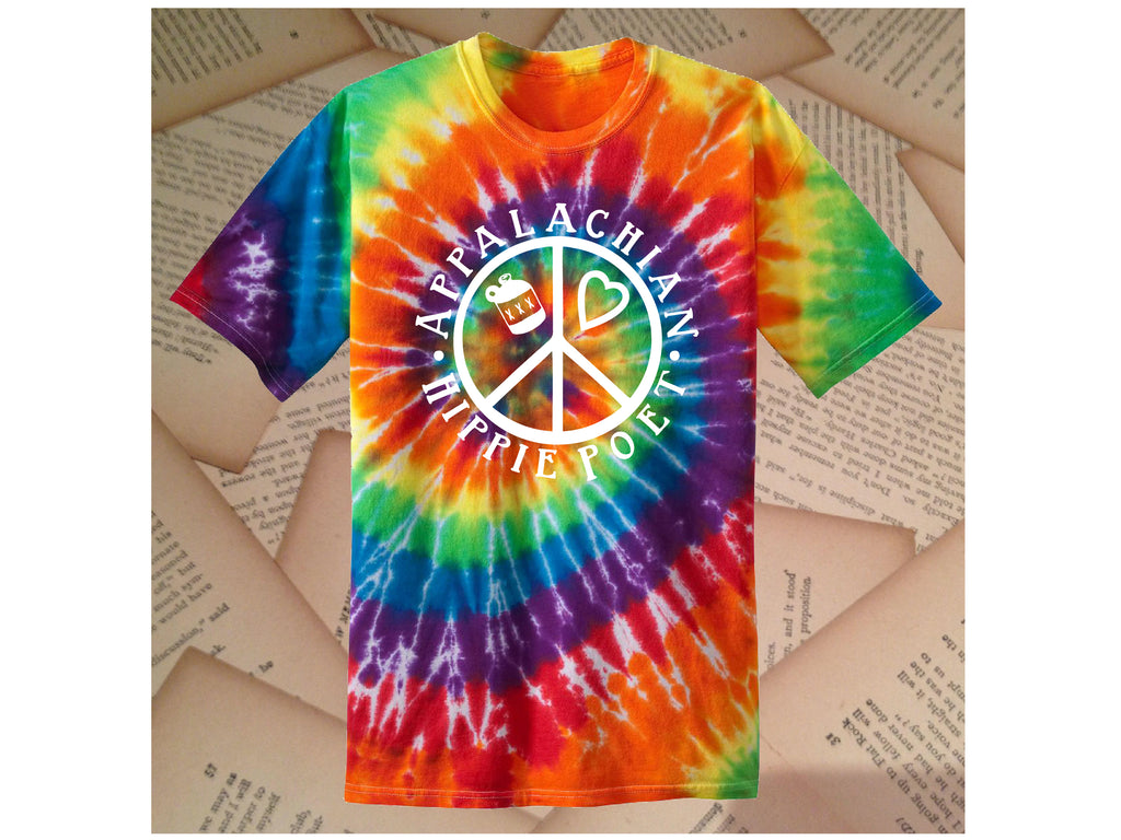 Appalachian Hippie Poet tie-dye t-shirt