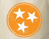 Tennessee flag tri-star full length pocket apron