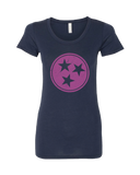 Ladies Tri star TN flag t-shirt :: 3 color options