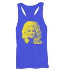 Dolly Parton Halftone Racerback Tank Top - Ladies