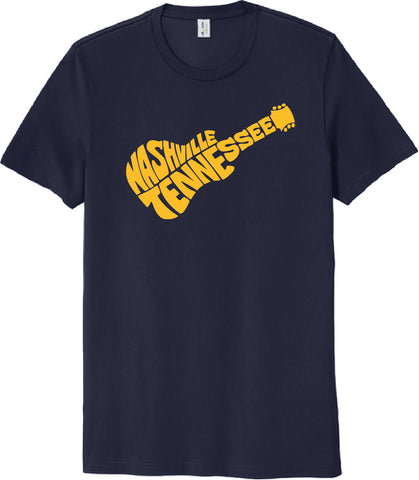 Nashville Guitar t-shirt - 100% Organic Cotton