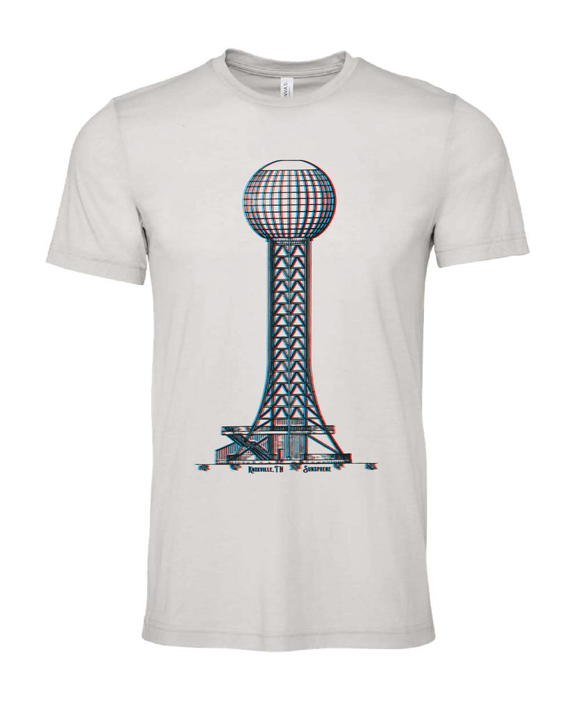 Sunsphere - Knoxville, TN 3D Anaglyph t-shirt