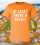 Tennessee Football shirt, orange, at least there's beer