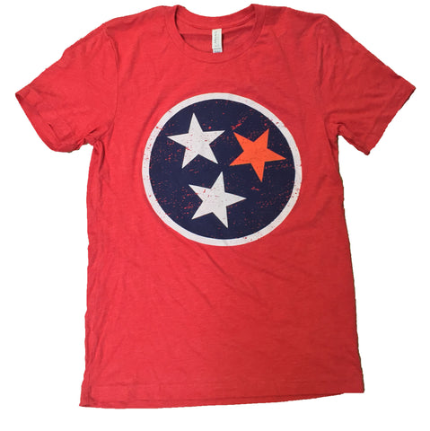 Tennessee State Flag with VOL star T-shirt