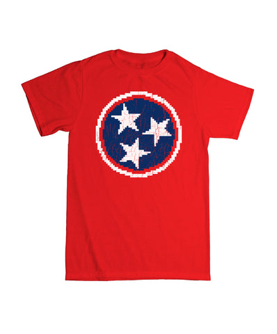 8 bit Tri star Tennessee Flag red