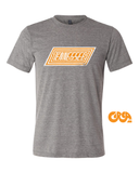 Tennessee state outline shirt, orange and white