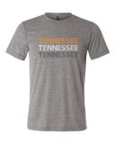 Tennessee Orange, white and gray t-shirt
