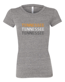 Tennessee Orange, white and gray t-shirt