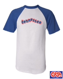 Tennessee raglan t shirt Red or Blue